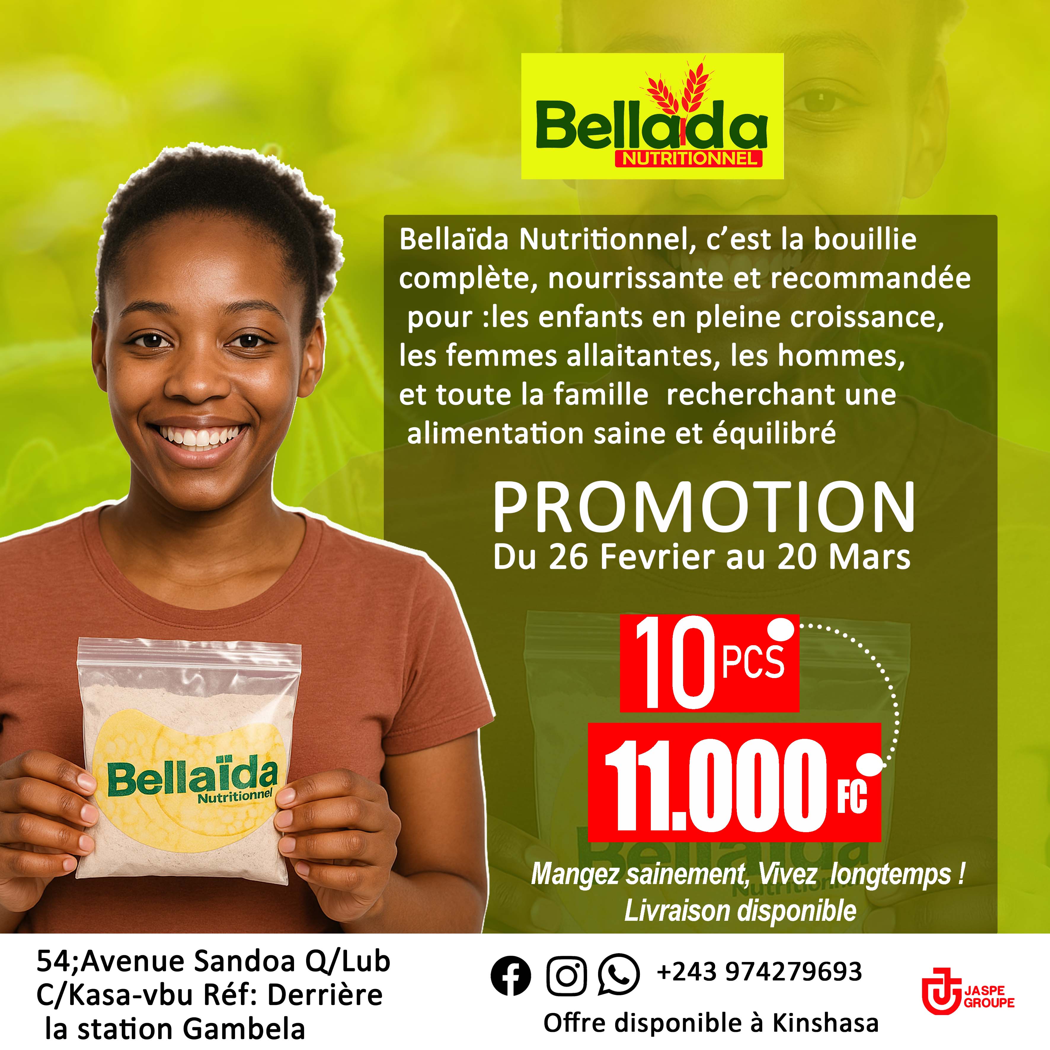 BOUILLIE BELLADA Nutritionnel